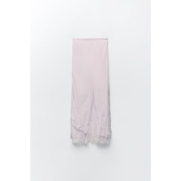 ZARA LONG SLIT SKIRT - Picture 7 of 10